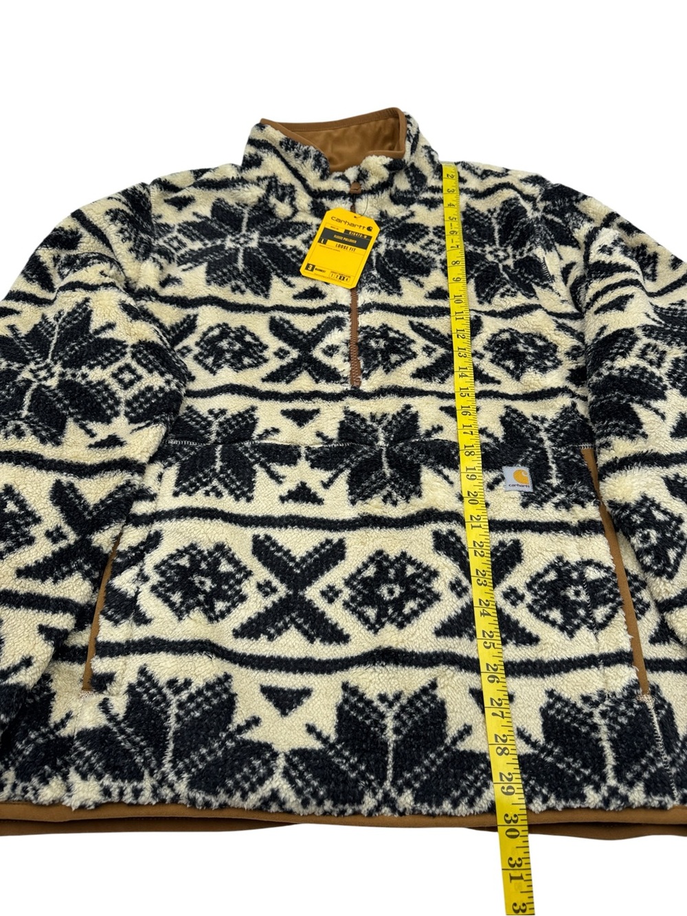 NWT Carhartt Loose Fit Fleece Pullover Jacket - Women's 3X (24-26) - Picture 16 of 16